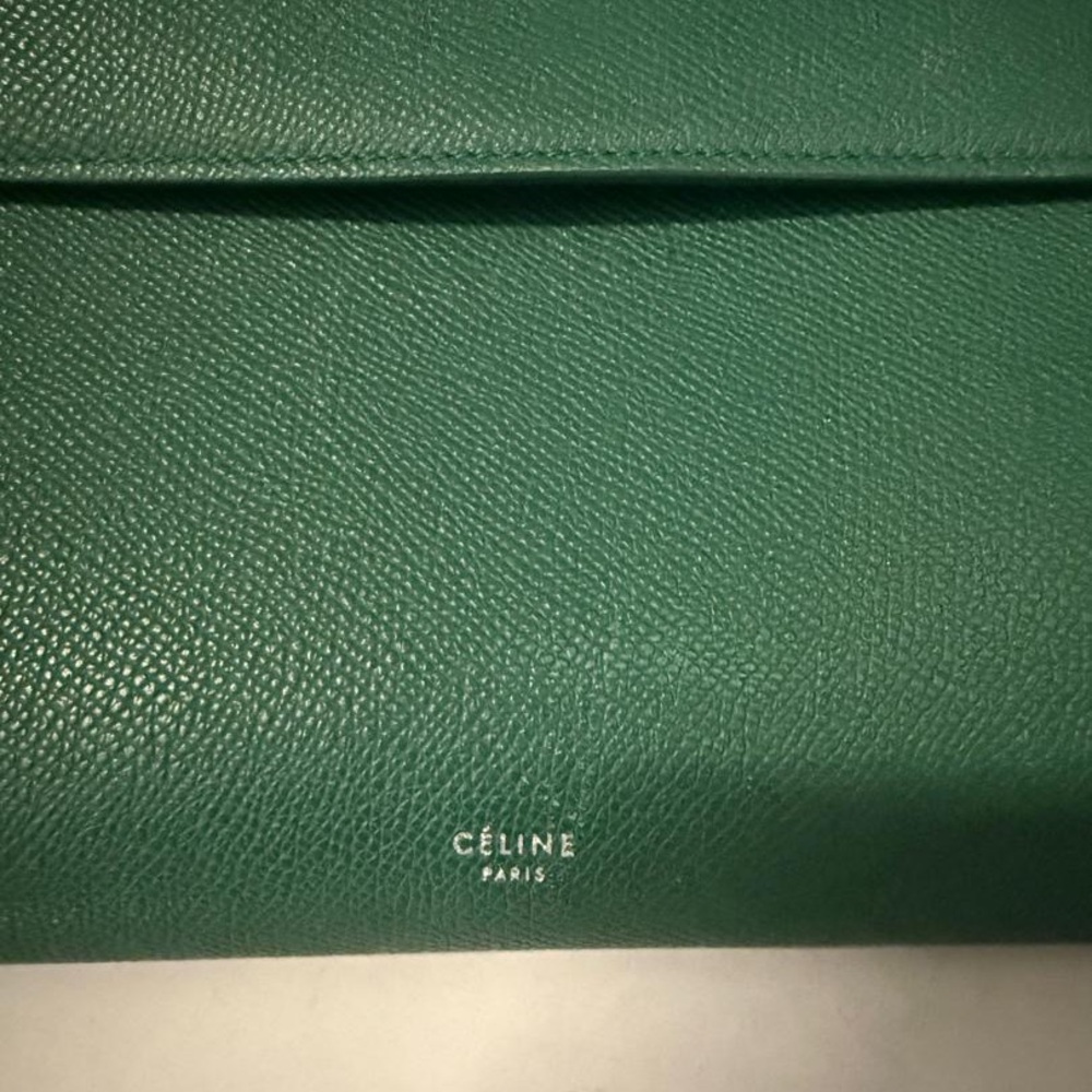 Green celine belt bag forest